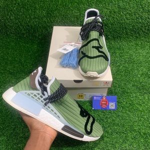 2021 BBC Icecream x Pharrell x adidas NMD Human Race “Running Dog” (Green)
